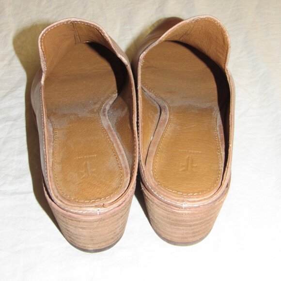 Frye Ray Mule Sand Tan Slip On Pointed Toe Slide Women's sz 7.5 M *READ* - Picture 4 of 6